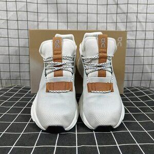 On Cloud Cloudnova Running Shoes White Pearl Brown